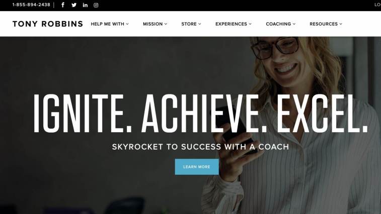 รวม 70 โปรแกรมพันธมิตร Affiliate จ่ายสูง 2022 116 โปรแกรมพันธมิตร Tony Robbins
